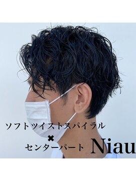 ニアウ 太田店(Niau) ツイストスパイラルパーマツーブロック波巻きスパイラルパーマ