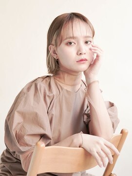 ジュール 大分(Joule) セクションカラー/ペールベージュ/透明感ボブ[大分駅]