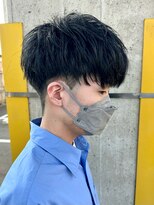 ニアウ 太田店(Niau)&nbsp;メンズカットメンズマッシュツーブロックツイストスパイラル眉毛