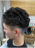 刈り上げパーマ