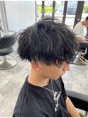 *波巻きスパイラルパーマ/メンズカット/マッシュパーマ/水戸*