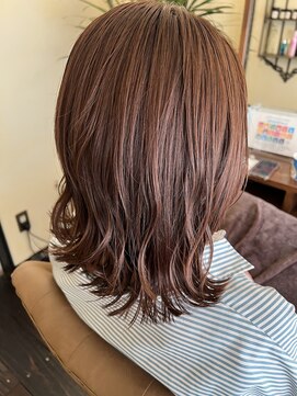 ヘア ミーツ ドレス プレローマ(HAIR meets dress pleroma) きりっぱ風/スモーキートパーズ