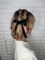 アメジスト(amethyst)&nbsp;イベントヘアセット☆ハーフツイン/編み込み/リボン/ショート