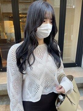 コフィー バイ メルト 吉祥寺(cofy by melt) 【松本咲花】韓国風黒髪ロング/暗髪ラベンダーグレージュ/就活