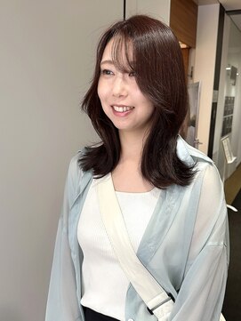 ビーハイブ 一番町店 アヴェダ(BEHIVE) 韓国風くびれミディ×ラベンダーブラウン