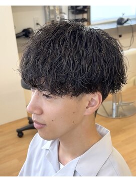 ビカム 名駅(become) 波巻きツイスパマッシュ刈り上げショートツーブロックメンズ