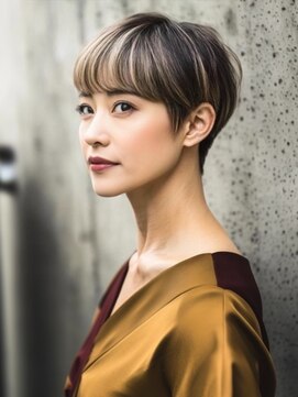 アルトリスト(Altruist Aging×HAIR&SPA) ☆シースルーバング小顔ウルフミディ黒髪メルティカラーボブ