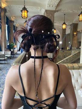 アオ(AO。) カチモリヘア/ツインアレンジ/三つ編みヘア/編み下ろしヘア