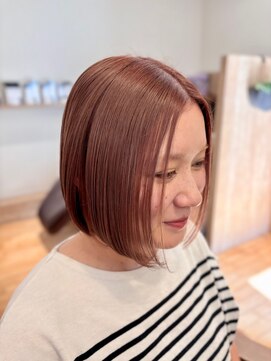 ベル (hair design Belu) パツッとボブ