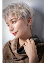 モッズヘア 上尾西口店(mod's hair) ハイトーンカラーホワイトブロンドメンズライクw上尾20代30代