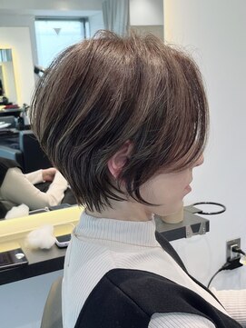 バンプ ギンザ(BUMP GINZA) 30代40代50代絶壁解消ひし形白髪ぼかし大人ショートボブ ER