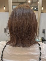 シェル 津山の手店(shel)&nbsp;ブリーチなし秋色カラーオリーブカラーミディアムレイヤー