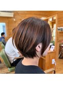 ショートボブですっきり夏スタイル☆