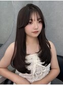 博多美容室/透明感カラー/レイヤーカット