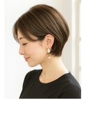 40代50代ニュアンスカラー★ミセスボリュームショート
