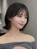 ロンドリゼル 札幌(Lond RiseL)&nbsp;ダークアッシュ/似合わせカット/ミディアムレイヤーカット/札幌