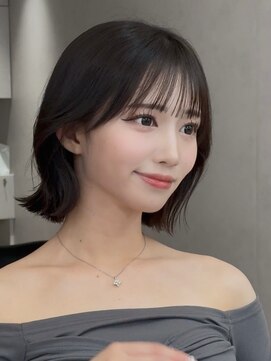 ロンドリゼル 札幌(Lond RiseL) オリーブグレー/ボブ/顔周り/小顔/レイヤー/髪質改善/縮毛矯正