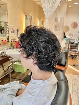 スギモト(Sugimoto) メンズ　２ブロックオールハードパーマ