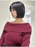 切りっぱなしボブ