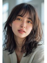 クオーレ(CUORE) 抜け感 レイヤーセミロング【深井】