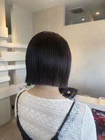 ヘアーガーデン アストレア(HAIR GARDEN ASTRAEA)&nbsp;縮毛矯正で叶う切りっぱなしボブ/糟屋郡/須恵町/20代/30代
