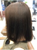 ベージュブラウン×うちまきボブ