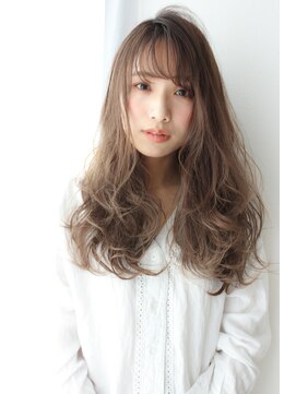 クラン 六甲道(Chlan) ミルクティベージュ☆フリンジウェーブヘア【灘区/六甲道】