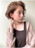 ハニーベージュ【前下がりショートボブ】