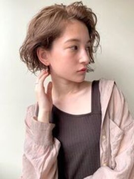 グリーン 町田(green) ハニーベージュ【前下がりショートボブ】