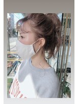 モードケイズエクラ(MODE K's Eclat)&nbsp;マスクアレンジ　ゆるっとポニーテール