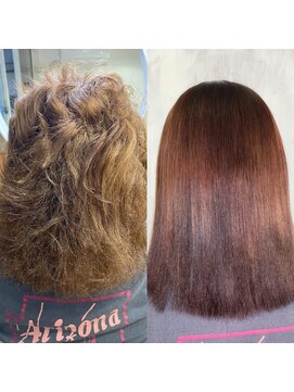 アンフィシュピトロワ(AnFye spi tlow) ジュエリーシステム×LULUTr×縮毛矯正＋オレオルカラーで艶髪♪