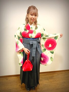 アクティフ(actif) ーKITSUKEーby actif 2022年卒業袴の着付けヘアセット名駅3分