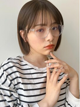 ラフ フロム ガーデン(Laf from GARDEN) 20代30代におすすめお洒落ストレートボブ/ショコラアッシュ