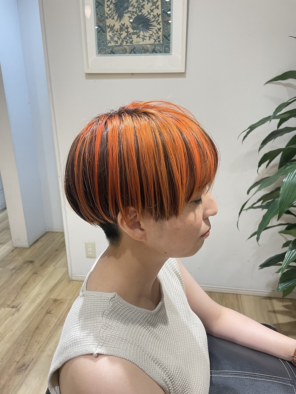 ☆オシャレ感満点!サンセットオレンジマッシュショート ☆オシャレ感満点!サンセットオレンジマッシュショート