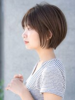 前髪あり大人小顔ショートボブ 30代40代50代【AIN.表参道】川原