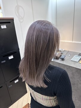 ユニ バイ マグ 長野店(Uni.by Mag) 20代30代40代大人可愛いラベンダーグレージュダブルカラー