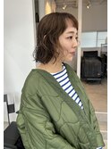 「ニュアンスパーマ×ボブ」
