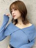 【気になる根元に】カット+根元染めリタッチカラー+2stepトリートメント￥7900