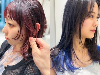 スウド(Swd)の写真/可愛くキレイに楽しめるデザインカラー♪白髪染め~ブリーチカラーまで幅広いお客様に合わせた薬剤をご用意!