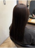 【ロング×ブラウン】ホワイトグレージュ/ミニウルフ/林愛華