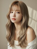 アンククロス 青山店(ANKH CROSS)&nbsp;ブリーチカラー/柔らかベージュ/レイヤーカット