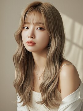 アンククロス 青山店(ANKH CROSS) ブリーチカラー/柔らかベージュ/レイヤーカット