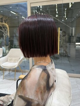 ゼスト フィーノ(ZEST fino) 【橋本姫奈】ぱつっとボブ×ボルドーカラー