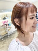 ショートレイヤー×透明感カラー