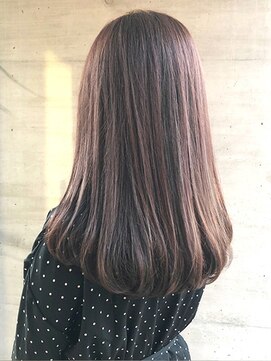 ファム 札幌大通(fam) 30代40代◎秋の暗めカラーロング×ピンクブラウン美髪