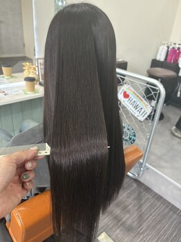 髪の状態に合わせて薬剤を選定◎ダメージを抑えた、ナチュラルな仕上がりに♪自然なストレートを叶えます。