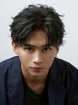 オーシャントーキョー サニー 原宿(OCEAN TOKYO Sunny)&nbsp;フェザーパーマセンターパートニュアンスパーマ韓国マッシュ黒髪