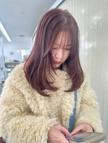 ユイマァル 岡山店(YUIMARL) ハッシュカット20代30代40代フェアリーレイヤー透明感ピンク