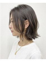 ヘアー ステア(hair stare)&nbsp;王道外はねボブ　グレージュ　20代　30代　40代