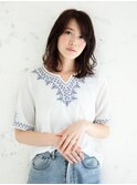斜めバングなナチュラルミディ